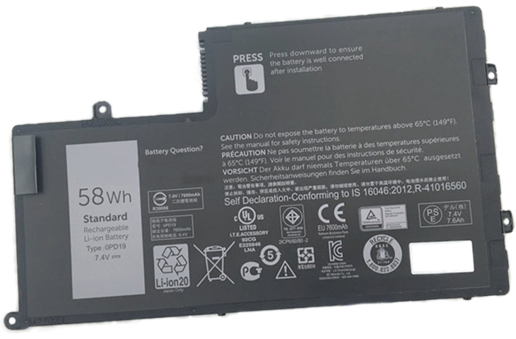 Battery for Dell 00PD19 laptop
