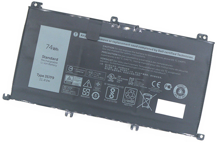 Battery for Dell P65F001 laptop