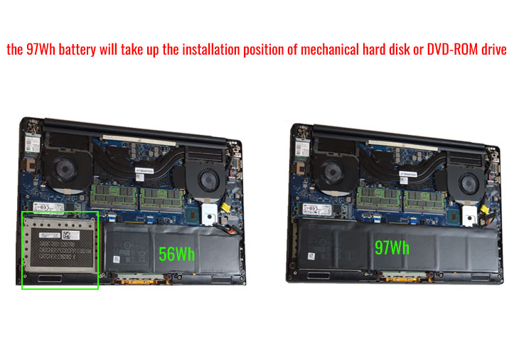Battery for Dell XPS 15 9570 4K laptop